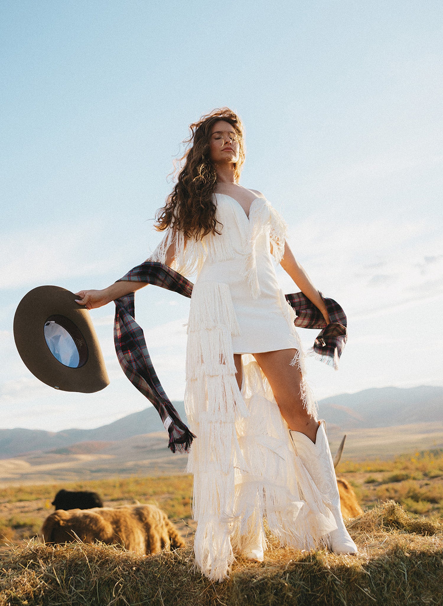 Montana Wedding Dress | Luxury Fringe Western Wedding Dress