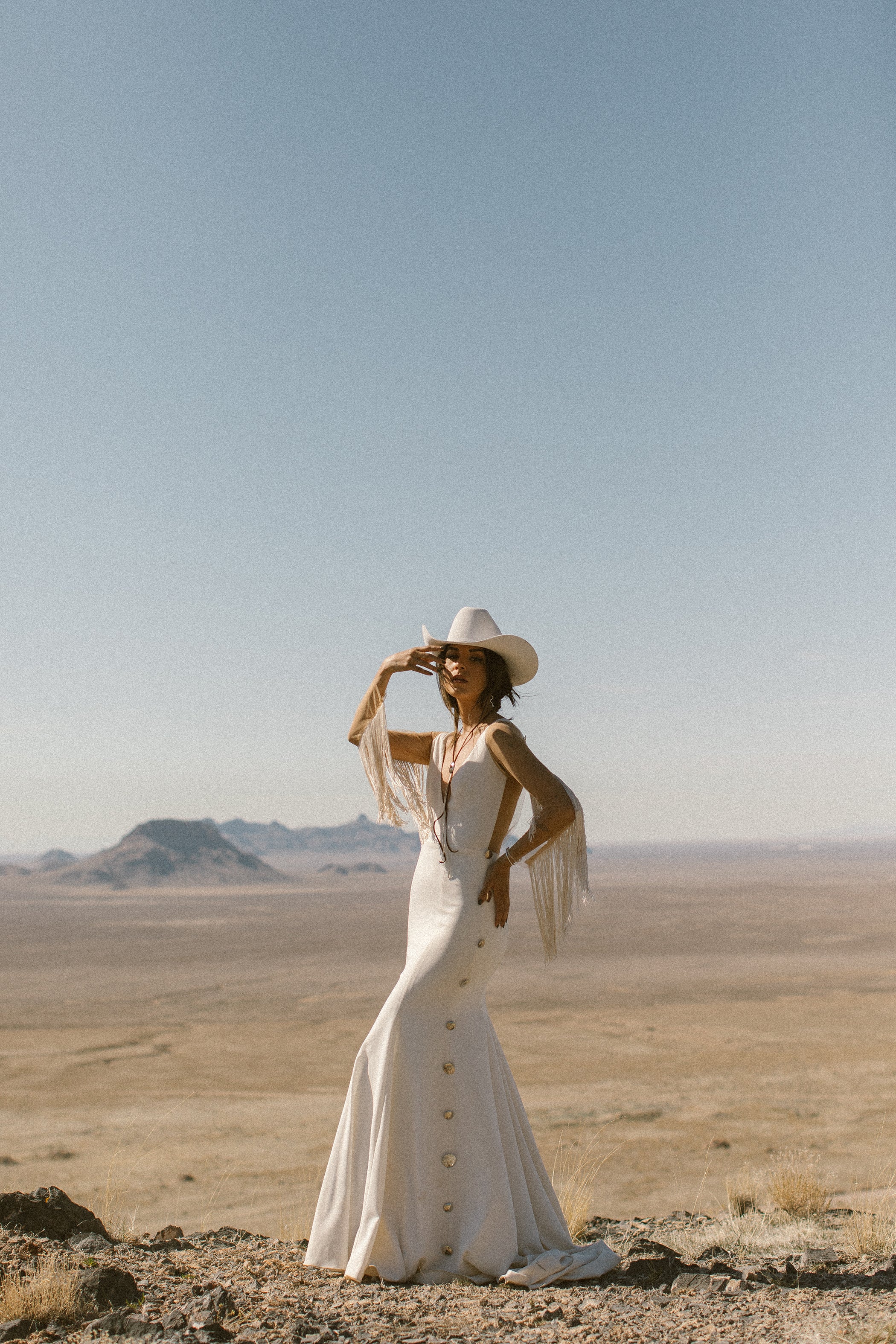 Cowboy fashion style wedding dresses