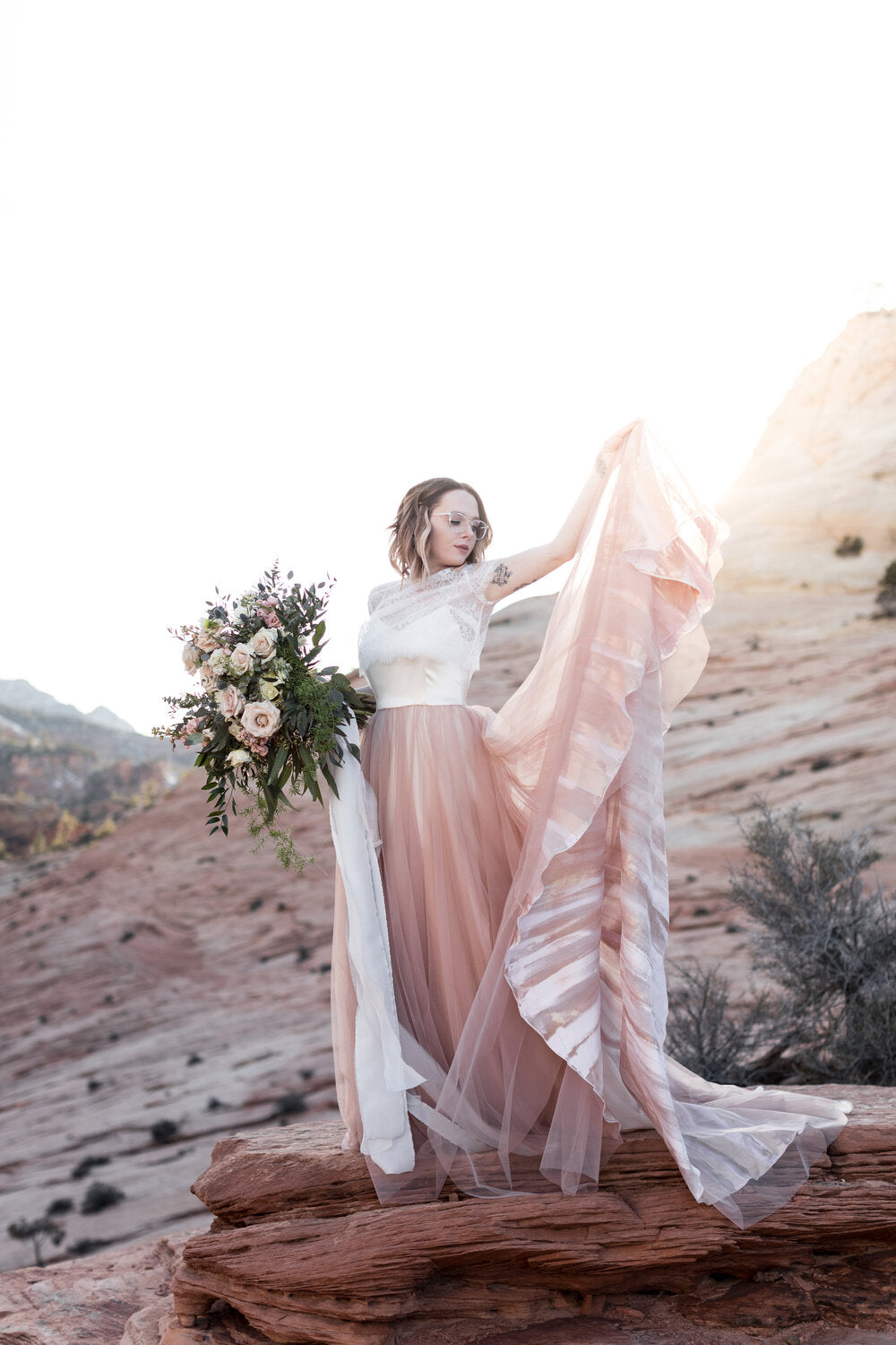 Mae Hand Painted Wedding Dress