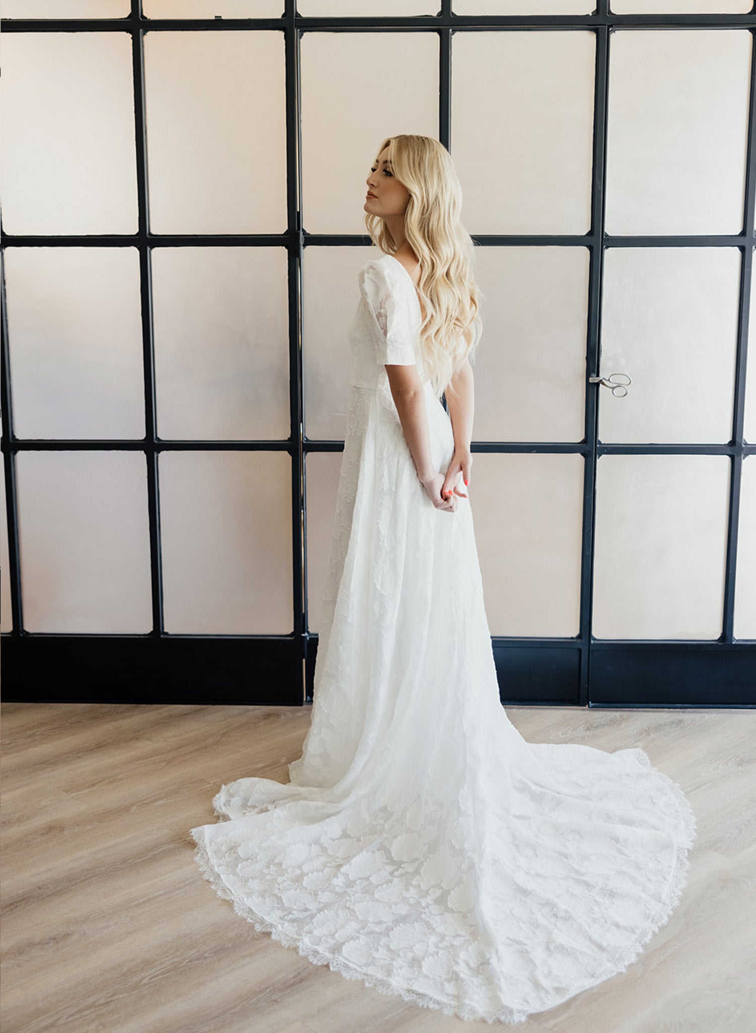 riley boho wedding dress Modern Tent Wedding at Elkins Resort in Nordman, Idaho: Meghan & Rileya&b bridal shop